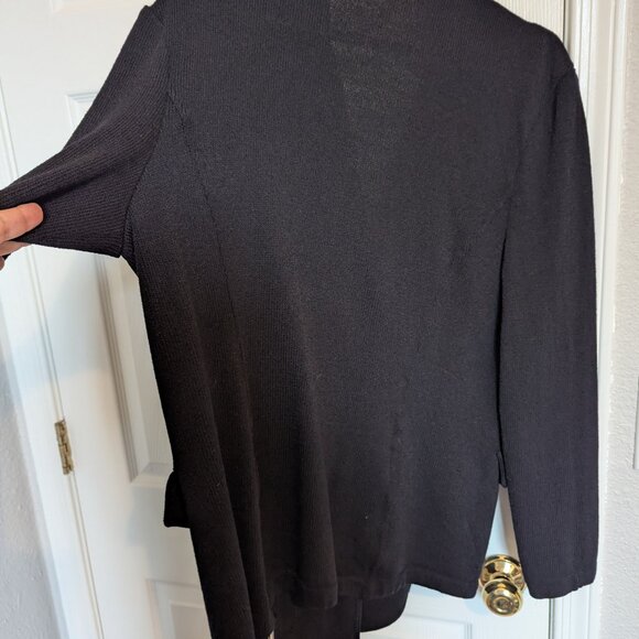 Vintage St. John Collection Santana Knit Blazer | 16 | Black | EVC | USA Made - Picture 6 of 10